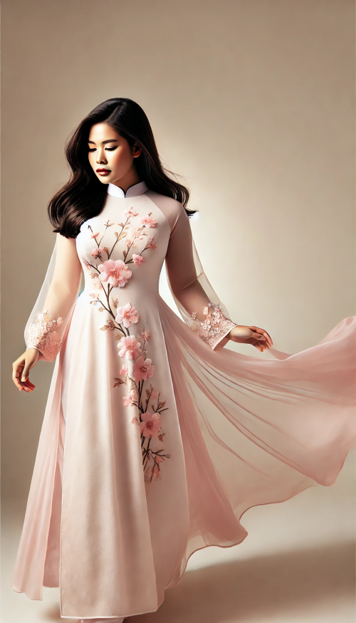 Mẫu áo dài đẹp dành cho người mập